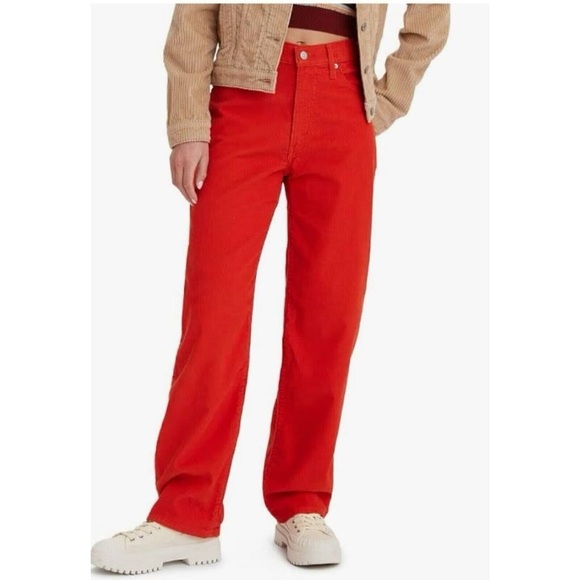 Levi's Denim - NWT Levi's Women's 94 Baggy Red High Rise Corduroys Size‎ 30 x 31